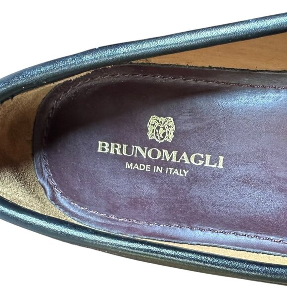 Bruno Magli Falcone Black Leather Bit Loafers Men’s US Size 10.5 (Made in Italy) main image 10